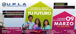 UPLA Universidad Peruana Los Andes UPLA 2014 domingo 9 de Marzo